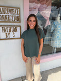 Mock Neck Vest Top