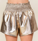 Metallic Shimmer Shorts