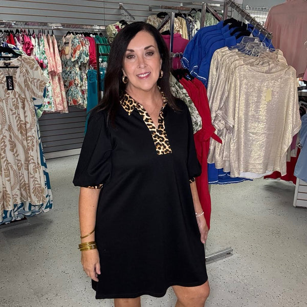 Touch of Leopard Dress