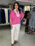 The Hamptons Contrast Top