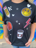 Teacher Vibes Sequin Tee