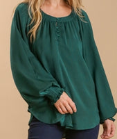 Stand Out Emerald Blouse