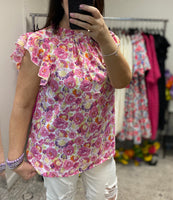 Perfectly Pink Floral Top